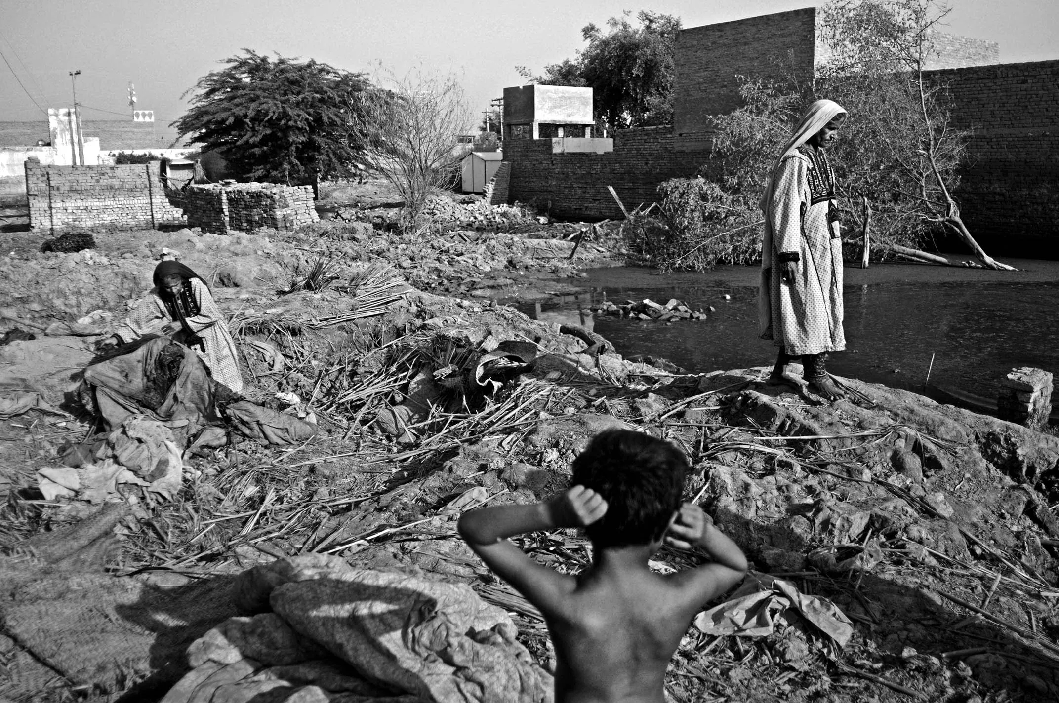 Flooding Aftermath in Pakistan, Sindh and Balochistan, 2010. Photograph 52 of 70.