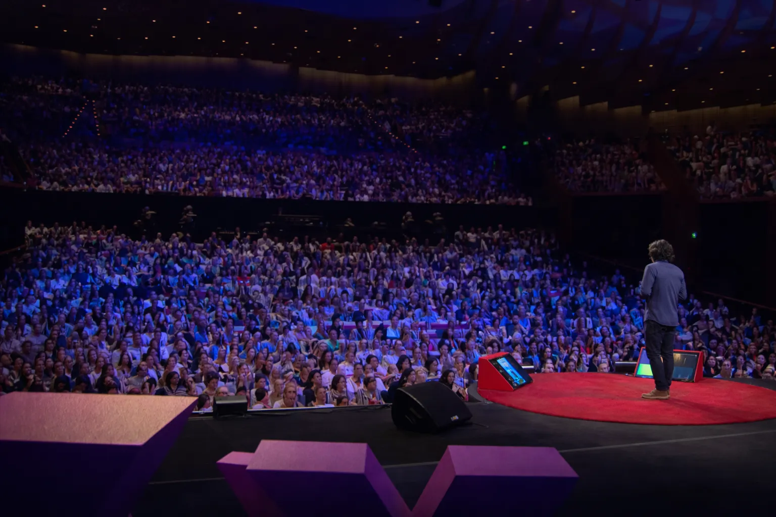 Barat Ali Batoor speaking at TEDxSydney, Sydney Opera House, 2014.